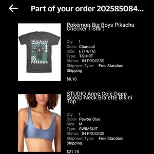 This is proof of receipt for poshmark